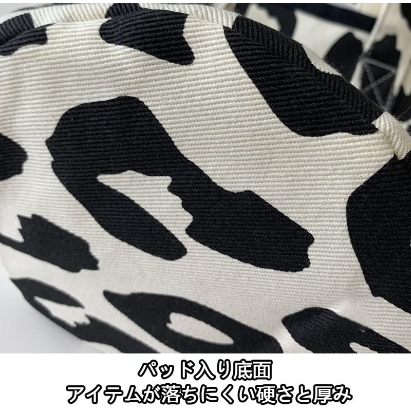 WiVViViD Women's Tote Bag, Canvas, Durable, Thick Material, Leopard Pattern,