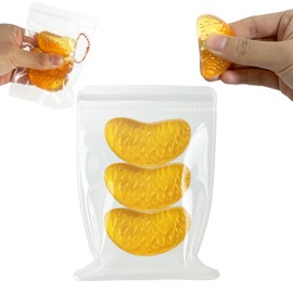 ZTATU Handmade Realistic Orange Petal Mini Mochi Squishies - Fruit Squishy Stress Balls for Adults & Kids - Taba Squishy Fidget Toys for Kids - Stress Relief Toy Party Favors Easter Basket Stuffers