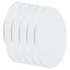 sourcing map 5Pcs Aluminum Disc, 4"(100mm) Diameter 0.12"(3mm) Thickness Round