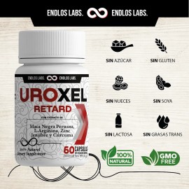 Uroxel Retard 60 L-arginina  Complejo Herbal Prostata (1) Sin Sabor - Producto Original de Alta Calidad, Entrega Rápida y Segura, Garantía Incluida   