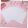 VICASKY Manicure Stickers Silver Stars 5 Sheets Star Nail Charms