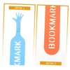 DOITOOL 4Pcs Hand Shaped Plastic Bookmarks Cute Adorable Finger Bookmarks