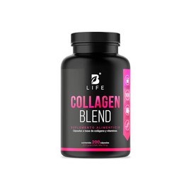 Péptidos de Colágeno Hidrolizado 200 Cápsulas | Potenciado con Biotina y Vitamina C para Piel, Cabello y Uñas | Collagen Blend B Life.