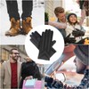 isotoner mens Stretch Classics Fleece Lined cold weather gloves, Brown,