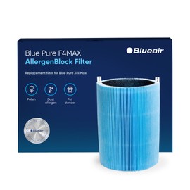 BLUEAIR Blue Pure 411 Max Series AllergenBlock Filter, Genuine Replacement Blueair Filter, Allergies Pollen Dust Pet Dander,411 Max Series Filter Fits Blue Pure 411i Max and Blue 411a Max Air Purifier
