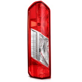LBRST Tail Light Assembly Compatible With 2015-2023 for ford Transit with LED Red Lens Chrome Brake Light Rear Lamps Driver Side CK4Z13405G FO2800270