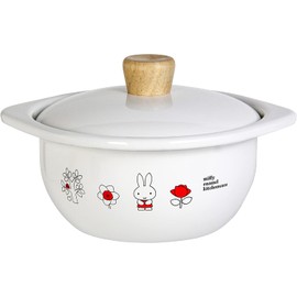 Good Plus (GoodPlus+) EMILE Miffy Hollow (Cocotte 5.9 inches (15 cm), Resistant to Acids and Alkalis, Odor, IH All Heat Sources, Dick Bruna