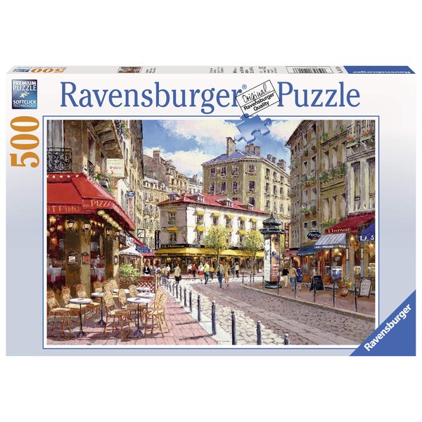 Ravensburger Quaint Shops 500 Piece Jigsaw Puzzle for Adults – Every Piece is Unique, Softclick Technology Means Pieces Fit Together Perfectly