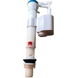 Universal Toilet Fill Valve with Adjustable Height and Removable Screen Filter