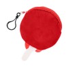 Plush Lollipop Coin Purse Backpack Charm - Dark Red