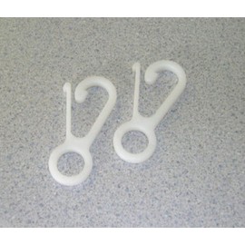 USA Premium Store Flagpole Flag Snaps Hooks - Nylon Clips Snaps - Plastic - Large