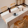 BESBESME Farmhouse Table Cloth Waterproof Boho Style,Kitchen Dining Room Briaded