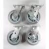 Hy-Weld 6" x 2" Non-Marking Rubber Caster(Flat) - Swivel (2EA)
