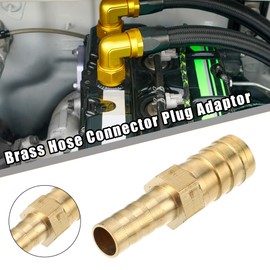 QUARKZMAN 4 pieces 12 mm - 8 mm straight shaped barb brass hose connector