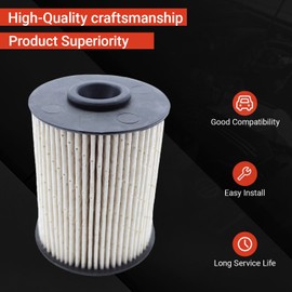 Powkos Fuel Filter 68001914AB Compatible with Dodge Ram 2500 3500 5.9L Cummins Turbo Diesel Replaces 68001914AA 5015581AA 5015581AB 33585XE