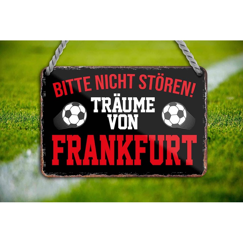 schilderkreis24 Football sign "Dreams of Frankfurt" decorative item sport club
