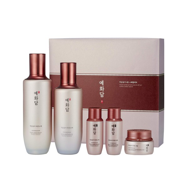 THE FACE SHOP Yehwadam Heaven Grade Ginseng Special Gift Set, K-Beauty, Korean Skincare Set