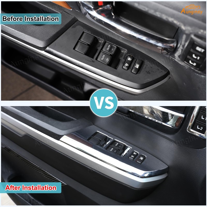 Aunginsy Door Window Glass Lift Button Panel Trim Cover Compatible