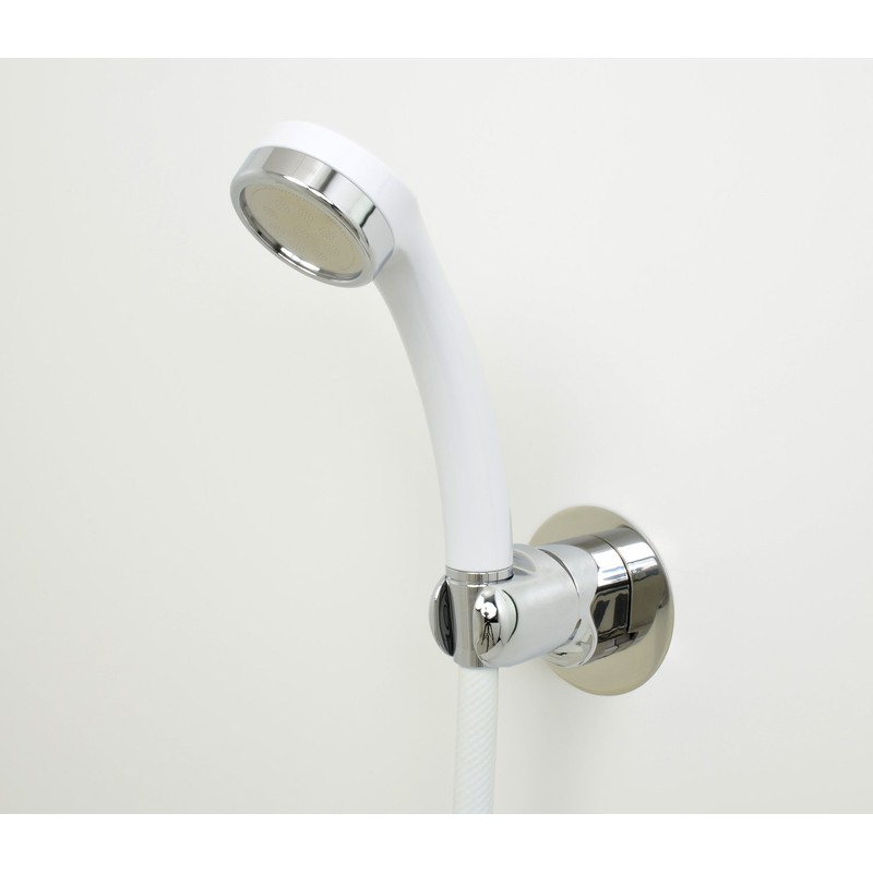 KAKUDAI Shower Hook, Angle Adjustable, 358-126-M, Screw Closure, Cosmetic Plate