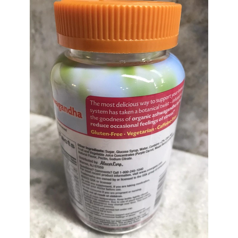 Emergency-C Ashwagandha Berry Blend 36 Gummies-Helps Reduce Feeling Of STRESS