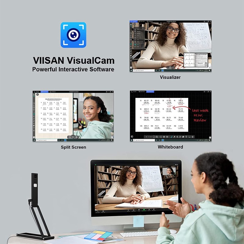 VIISAN P4U 4K 13MP Ultra High Definition Document Camera and