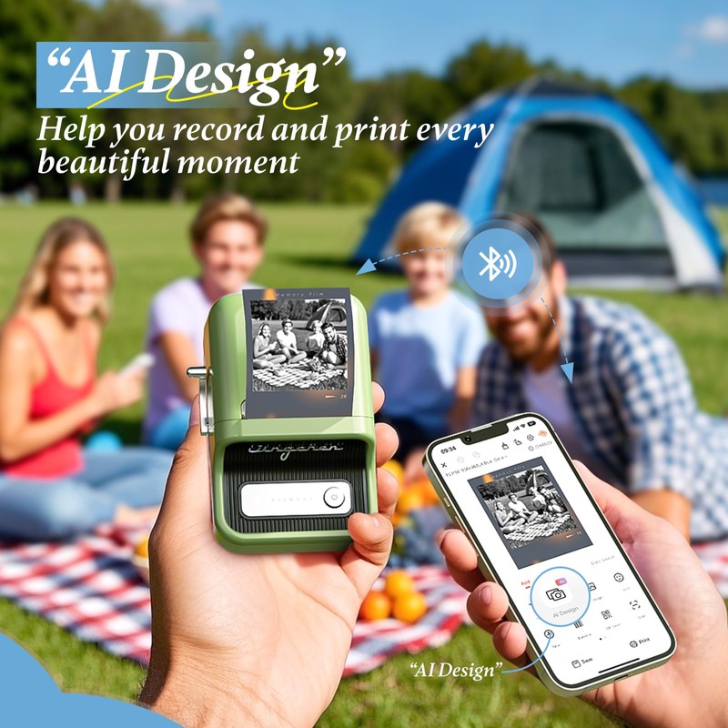 NIIMBOT Photo Papers Only for B21 Pro 300DPI Label Maker,
