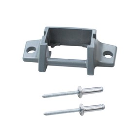 RV Awning for 3310811.009 Metallic Foot Diecast Kit for Dometic A&E 8300/8500 / 8700/9000 Awnings Complete with Rivets - Sleek Gray Finish