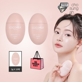 Complex Cream Jo Sung-ah Coco Milk Tone-up Cream Gift Set (2 main products + 10 trial products + shopping bag) / 안색크림조성아 코코밀크 톤업크림 선물구성 (본품2+체험분10+쇼핑백)