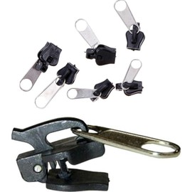 Universal-Reparatur-Set für Reißverschlüsse, Ersatzzähne, Reißverschluss, Schieber, schöne Verschlüsse, Jacken-Reißverschluss, Verschlüsse, Nähutensilien und Zubehör, Schwarz, 6 Stück