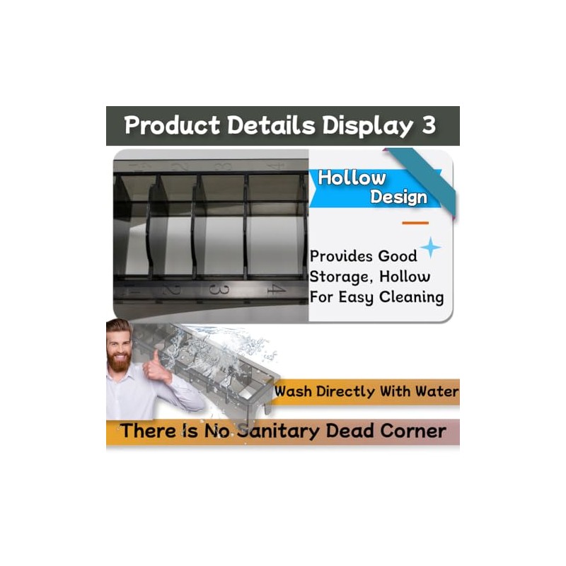 HuGuWdy Clipper Guard Holder，Clipper Holder with 10 Slots Barber Accessories