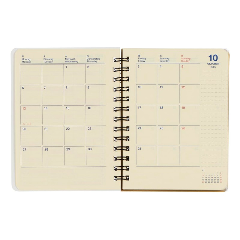 [Delphonics Notebook 2026 Version/Starts October 2025] Rollbahn Diary Squig M