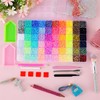 48000Pcs 60 Colors Resin Jelly Rhinestone Bedazzling Kit with DIY