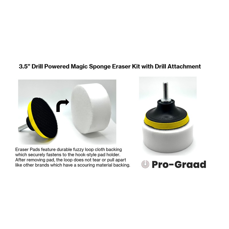 3.5” Drill Powered Magic Sponge Eraser 6 Pieces Kit with