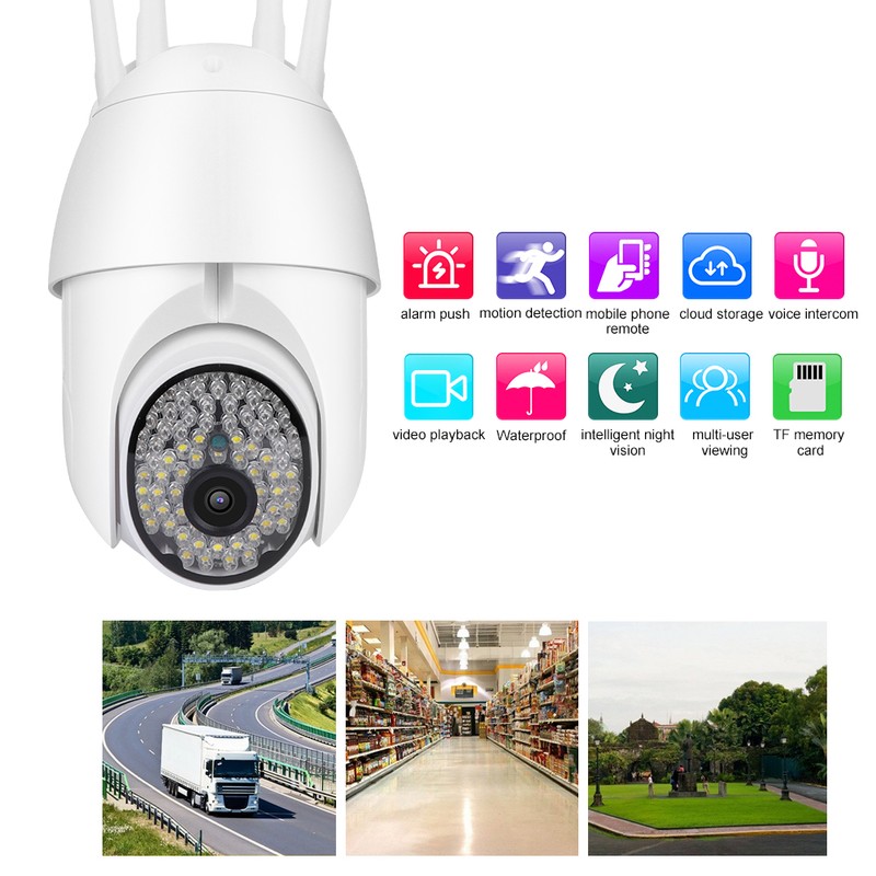 Wireless Security Camera Outdoor Network 2.4G WIFI Waterproof Dome Panoramic