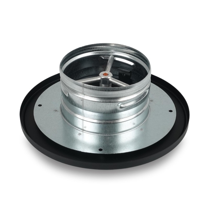 SYSTERM Ventilation Ventilation Plate Valve Black Round Disc Valve Exhaust
