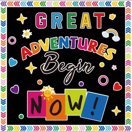 Corksidol Classroom Bulletin Board Decor Colorful Classroom Decoration Set Welcome Banner Motivational Posters for for Kindergarten Elementary Middle School (Great)