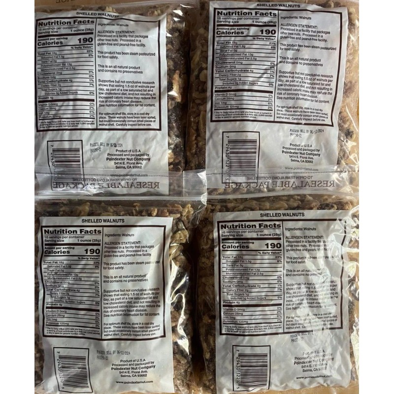Poindexter Nut Company 4 x 1 lbs Super Fresh California