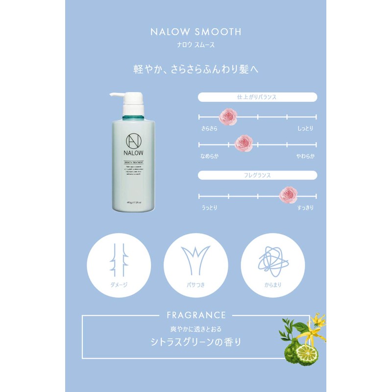 NALOW Narrow Smooth Treatment, 17.3 fl oz (490 ml) /