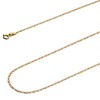 14k REAL Tri Color Gold Solid 1.5mm Diamond Cut Chain