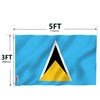 Anley Fly Breeze 3x5 Feet Saint Lucia Flag - Vivid