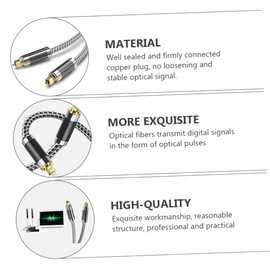 DOITOOL Optical Audio Cable Male to Male Flexible Cord for Bar and Home Theater Signal Transfer for Amplifiers and Audio Equipment