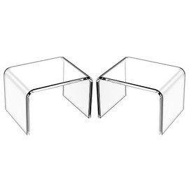 Step Stools for Kids, Acrylic Stools, Step Stools for Adults, Small Step Stool, 12 Inches Acrylic Stool Bathroom, Clear Step Stool, Toilet Stools, Plant Stand, Foot Stool (Common（2 Pack）)