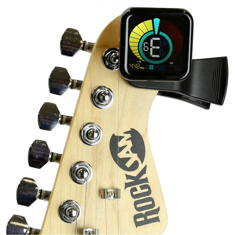RockJam RJWETUNE Wetune Clipon Tuner for all Instruments with Guitar