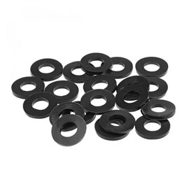 sourcing map Rubber Flat Washers 20mm OD 10mm ID 2.2mm Thickness for Faucet Pipe Water Hose, Pack of 20