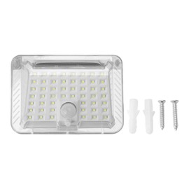 Solar Motion Sensor Wall Light Waterproof Energy Saving LED Outdoor Wall Light for Porches Corridors Balconies White Light