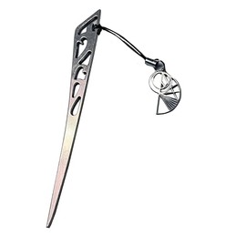 Silver Tone Golden Ratio Sacred Geometry Fibonacci Spiral Metal Hair Bun Stick for Men Women Math Science Teacher Gifts