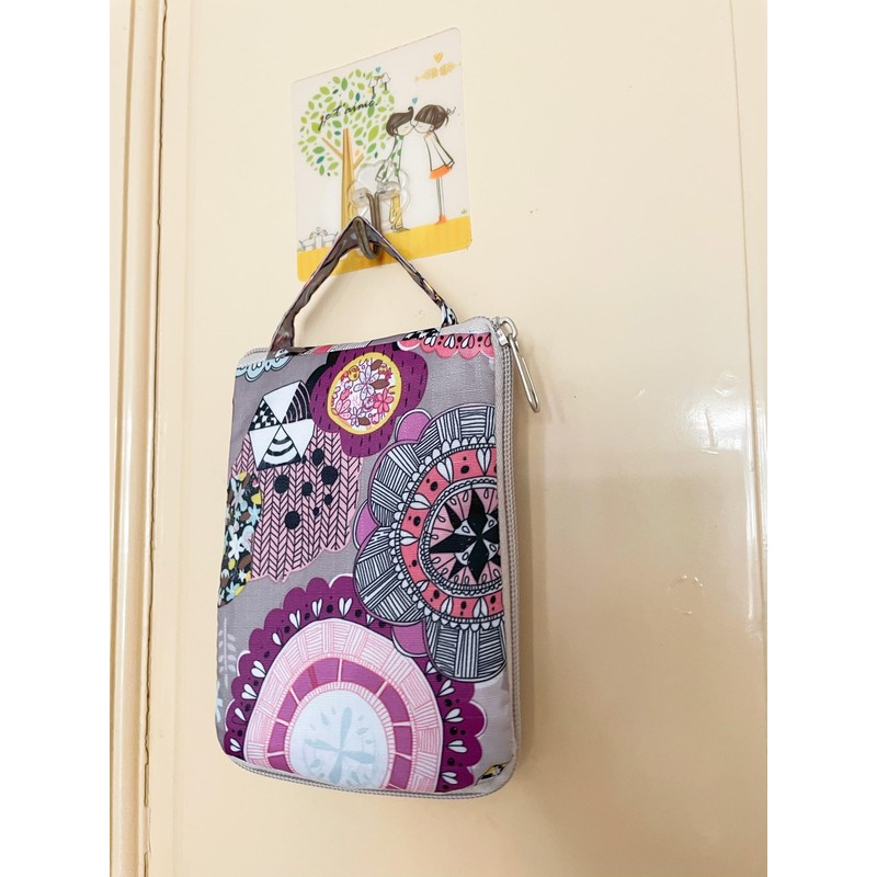 Konish Reusable Foldable Grocery Bags Folding Shopping Tote with Zipper(Grey