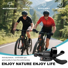 Aikolesa SL-M315-8R Bike Shift Lever,Bicycle Shift Lever - Right, 8 Speed Bike Right Thumb Shift Lever for Mountain City Road Folding Bicycle