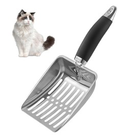 Daryunk Cat Litter Scoop, Reptile Mesh Stainless Steel Sand Poop Scoop Cat Litter, Poop Sifting, Mesh Shovel, Suitabla for Cat Litter Box