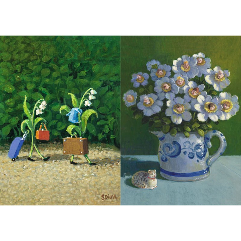 Inkognito Set of 10 Post Starten A6 Postcard Mix Michael